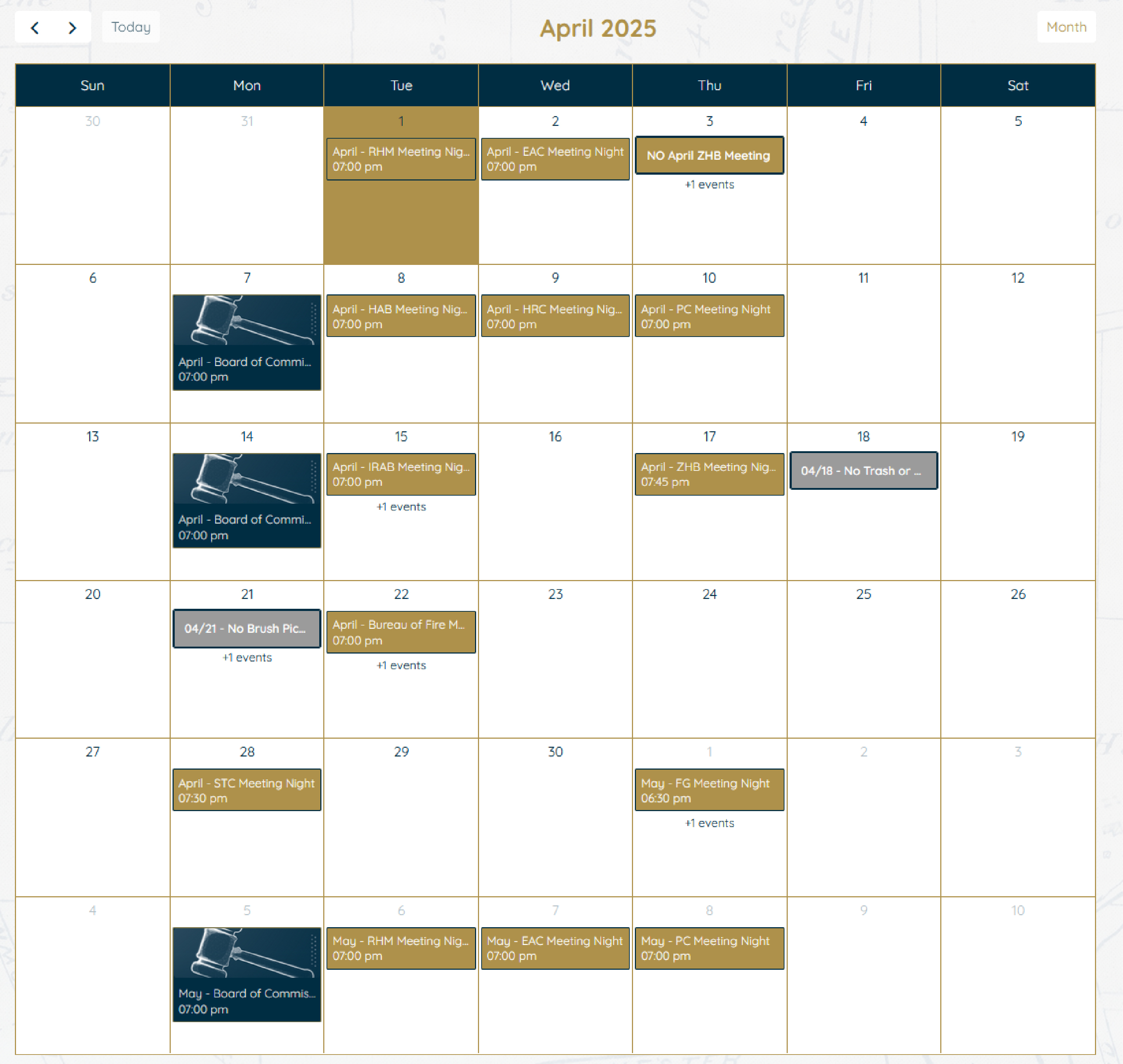 April 2025 Calendar Icon
