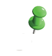 Green Push Pin Graphic